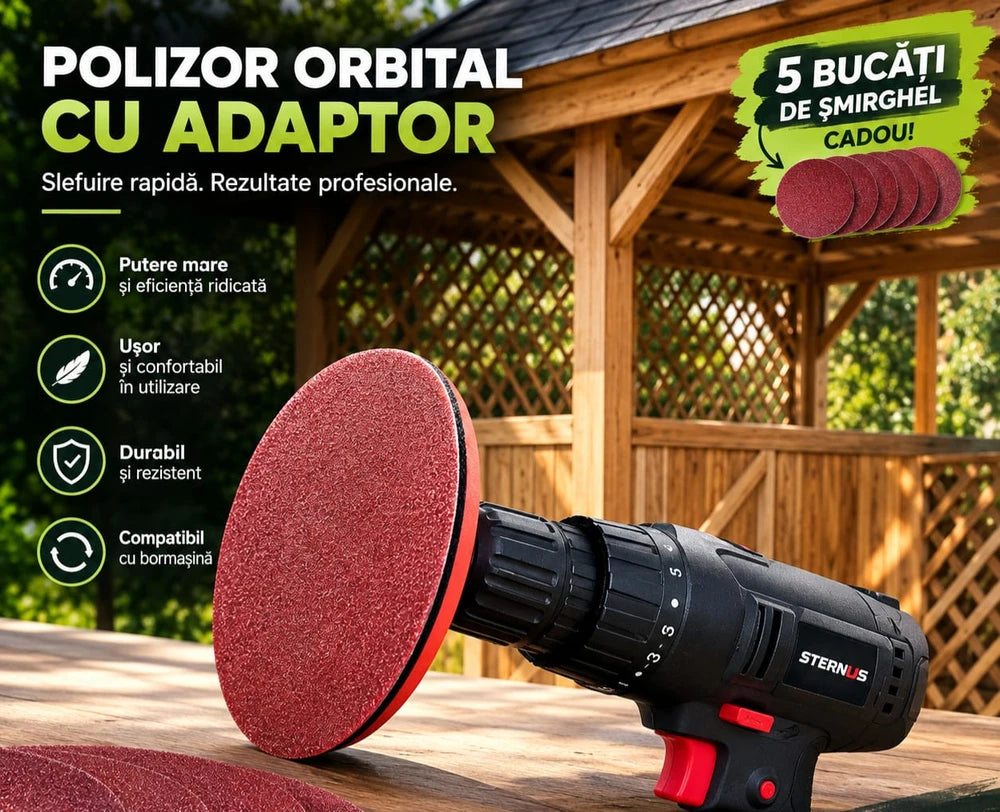 Polizor cu adaptor pentru bormasina